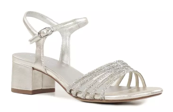 Tamaris women's party sandals 28248-44 957 platinum - Tamaris women`s sandals - 140356 - 1