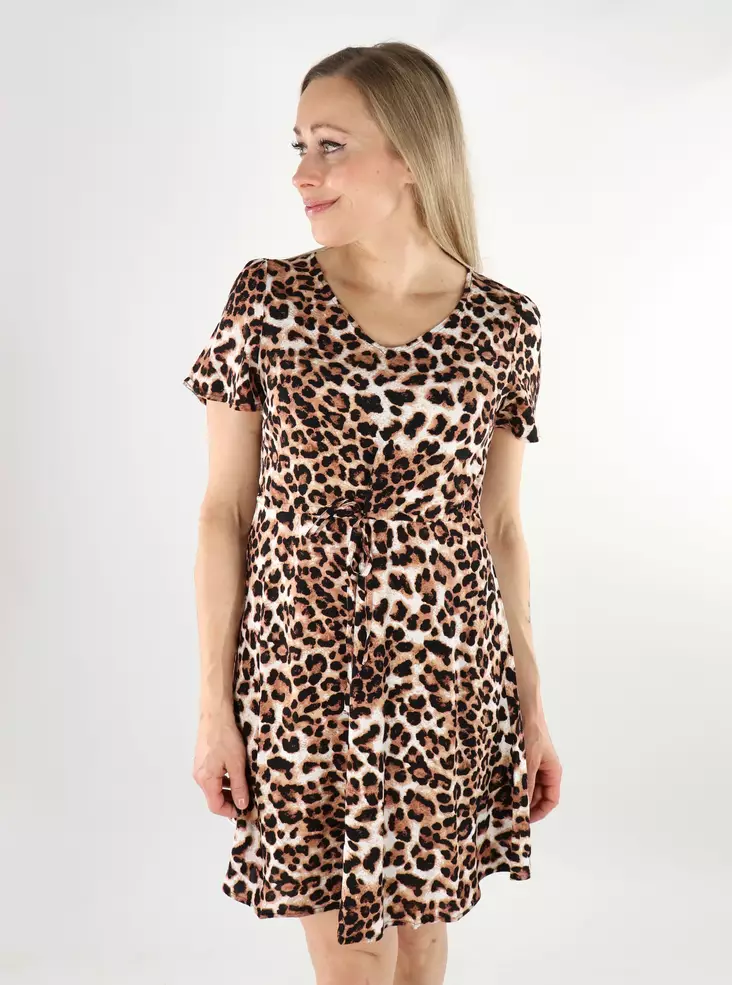 Vero Moda dress VMEASY Joy tan/leo - Dresses and tunics - 138576 - 1
