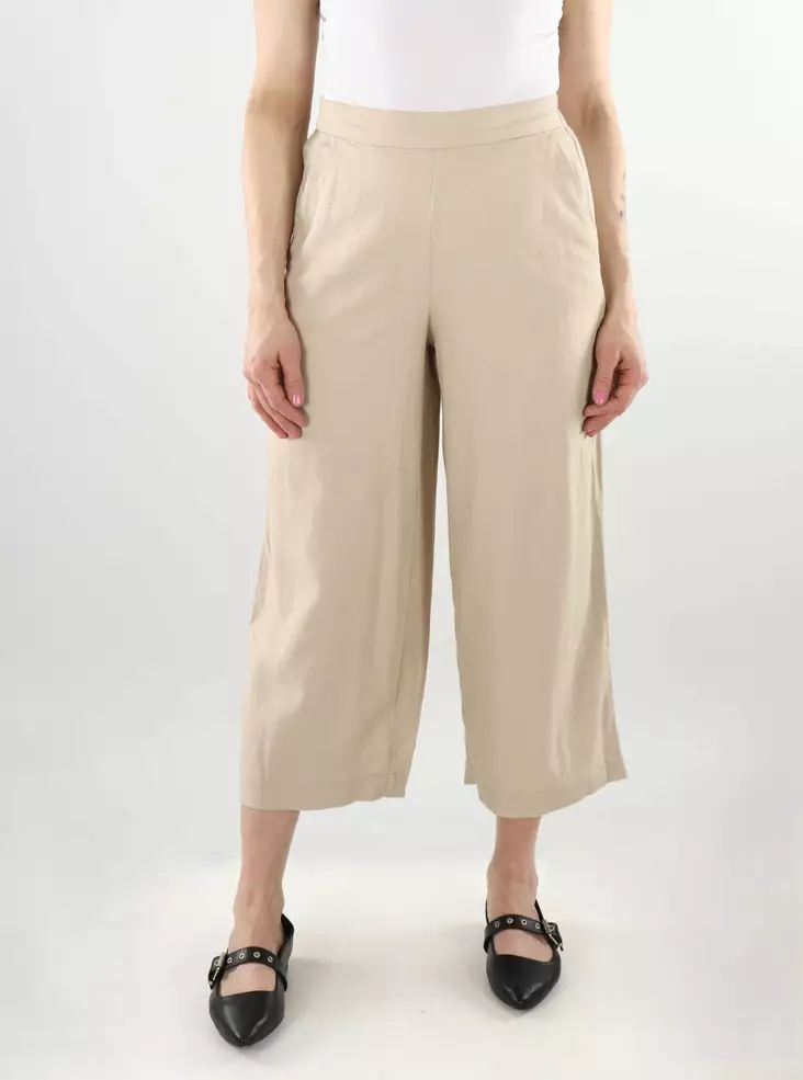 Vero Moda women's culotte pants HW Loose oatmeal - Women's trousers - 138206 - 1