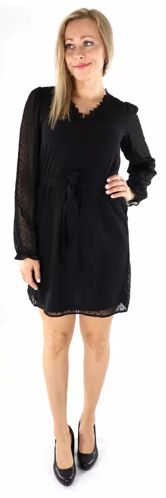 Vila Dress Detail Short V-neck black - Dresses and tunics - 136446 - 1