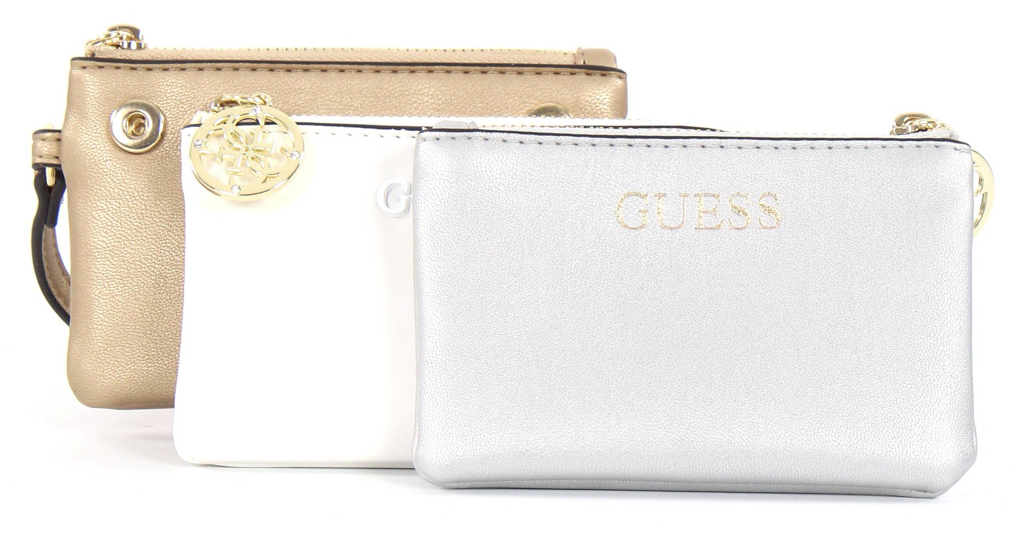 Guess Bag 3 pouch, White/multi webstore