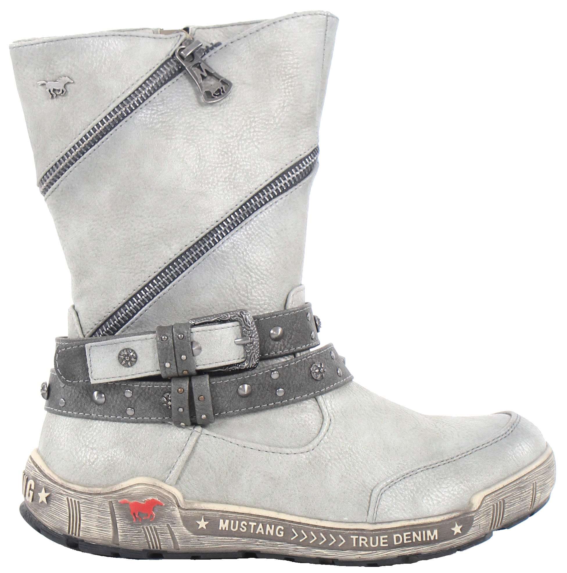 mustang navy boots