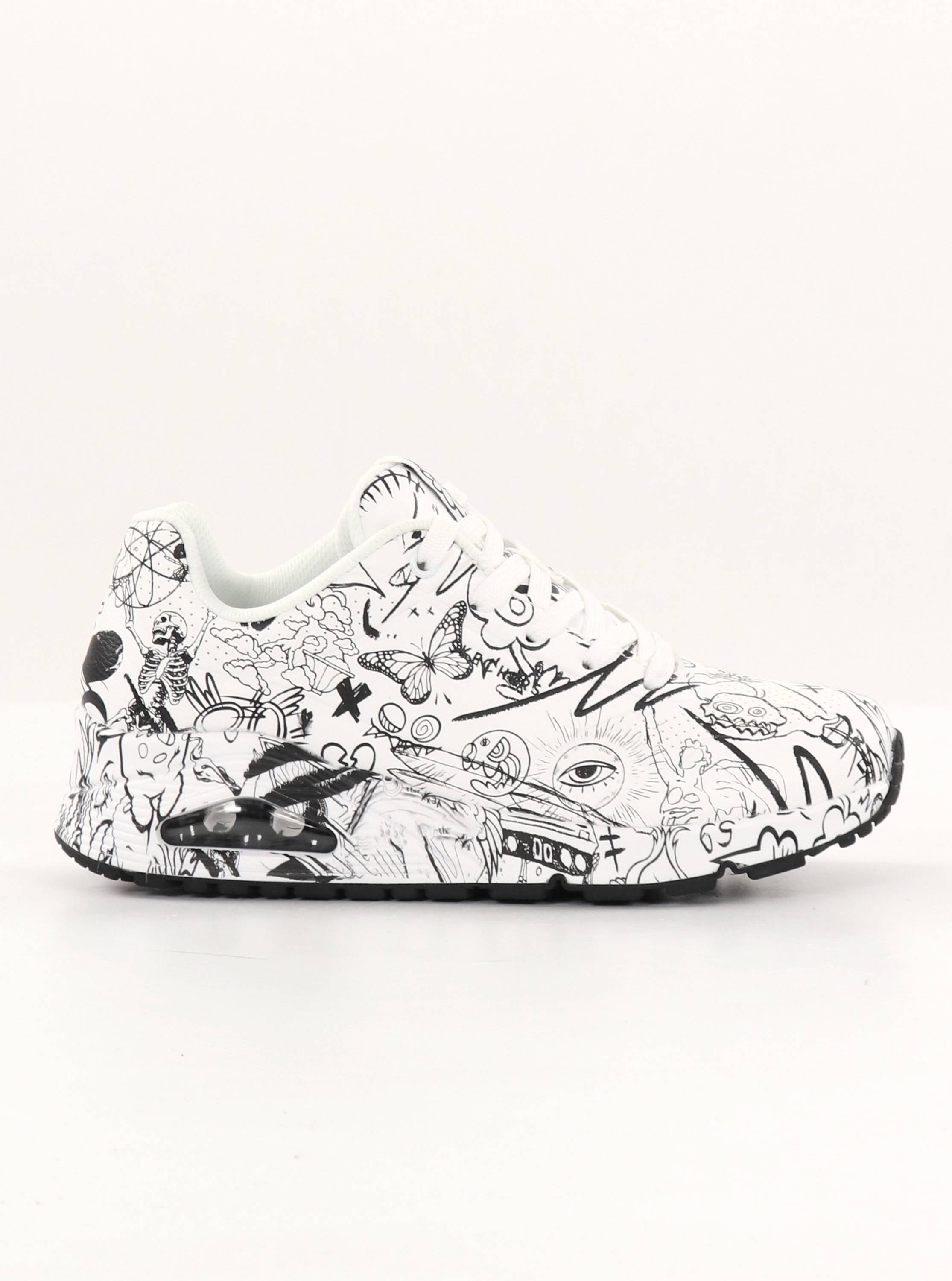 Skechers レディース Uno-Process Sketch Skechers Uno-Process Sketch Trainers | Freemans