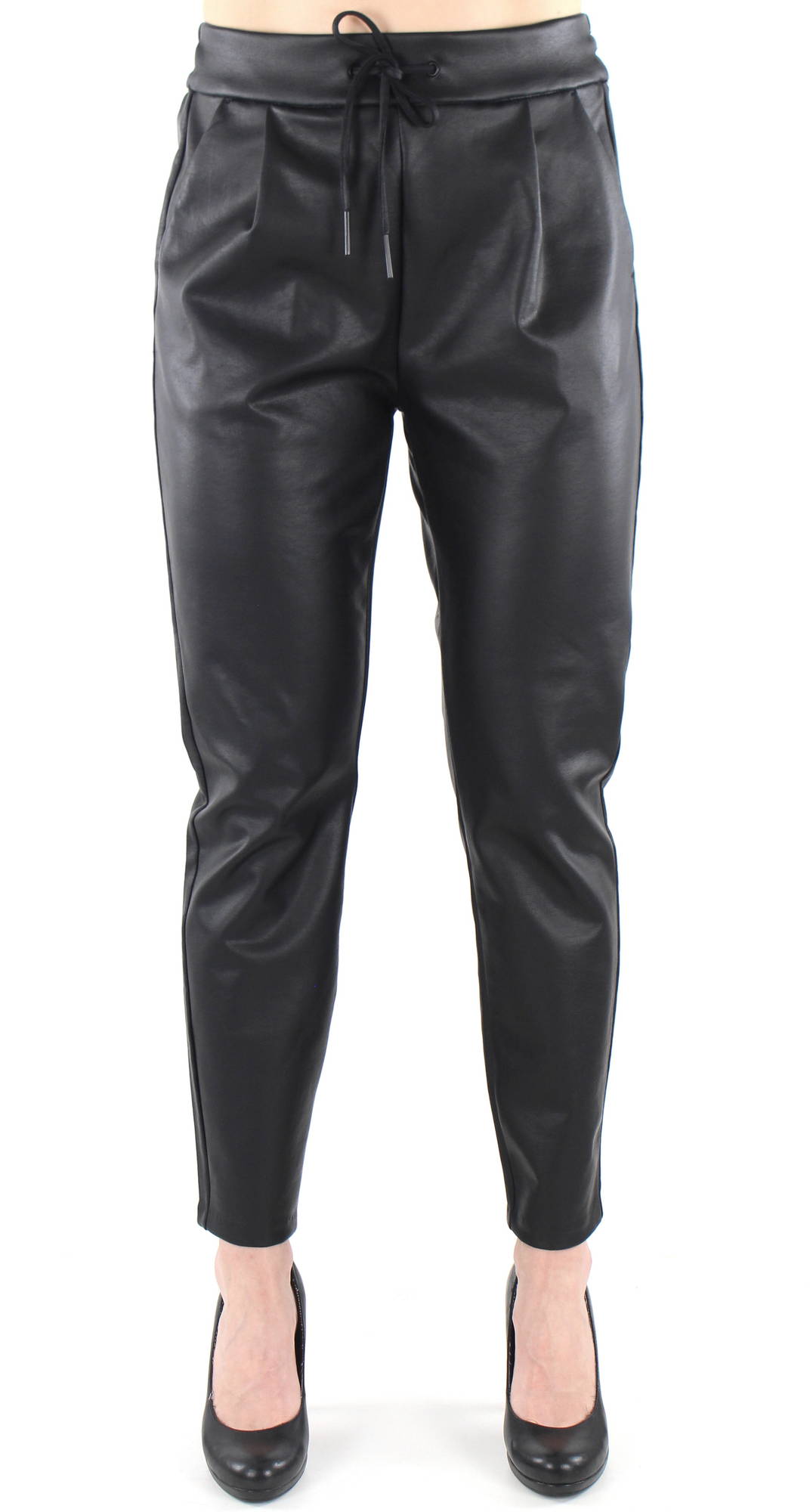 Vero Moda Pants Eva coated, Black webstore