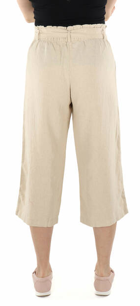 JDY women's linen trousers Say MW Linen oatmeal - Women's trousers - 135997 - 2
