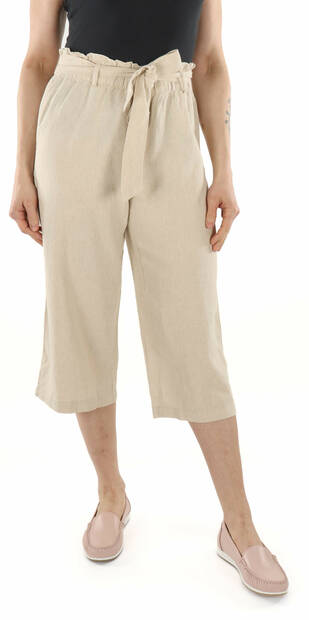 JDY women's linen trousers Say MW Linen oatmeal - Women's trousers - 135997 - 1