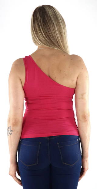 JJXX One-Shoulder Top raspberry sorbet - Women's tank tops - 133847 - 2