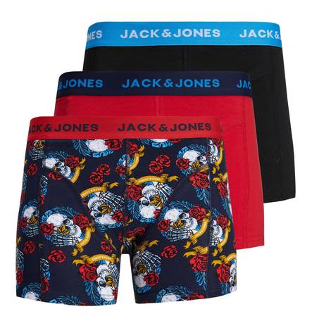 Jack&Jones Boxers Climit 3pack true red - Men's boxers and socks - 131927 - 1