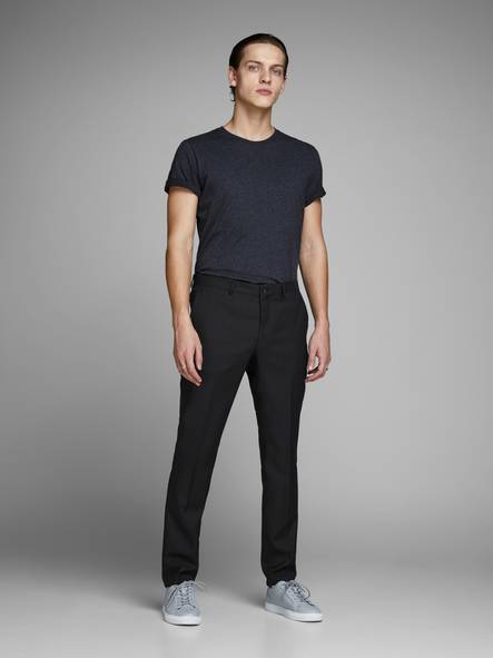 Jack & Jones Stretchy Suit Trousers Slim fit Solaris, Black - Men's suits - 123407 - 2