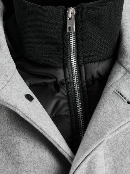 Jack&Jones Wool Coat Edunham, light grey - Men's jackets - 129147 - 2