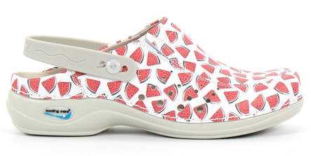 Nursing Care Machine Washable Work Shoes Leather Watermelon - Women's work shoes - 122657 - 1