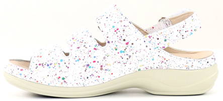 Nursing Care Machine Washable Sandals leather WG18F73 color dots - Women's work shoes - 132517 - 2