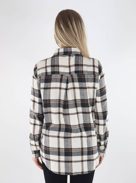 Only checkered shirt white - Women's shirts and blouses - 134747 - 2