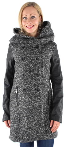 Only paloma boucle hot sale long wool coat otw