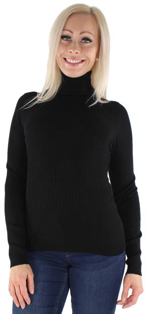 Only Women's Knitted Shirt rollneck, Black - Women's knitwear - 129127 - 1