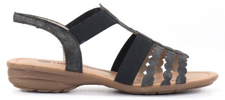 Rieker Remonte Sandals R3665-45, dark grey - Rieker women`s sandals - 130467 - 1