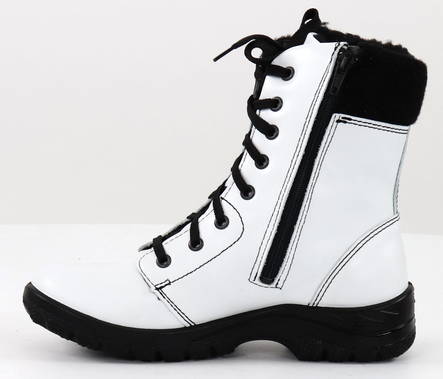 Sievi Leather Ankle Boots Milja, white - Women's ankle boots - 132057 - 2