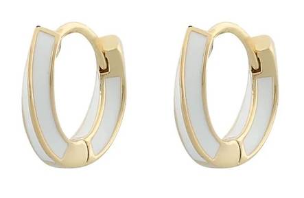 Snö of Sweden Earrings Barcelona Twist ring g/white - Earrings - 133797 - 1
