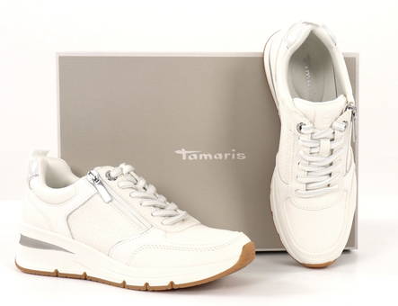 Tamaris Sneakers 23721-42 white/silver - Women's sneakers - 135157 - 1
