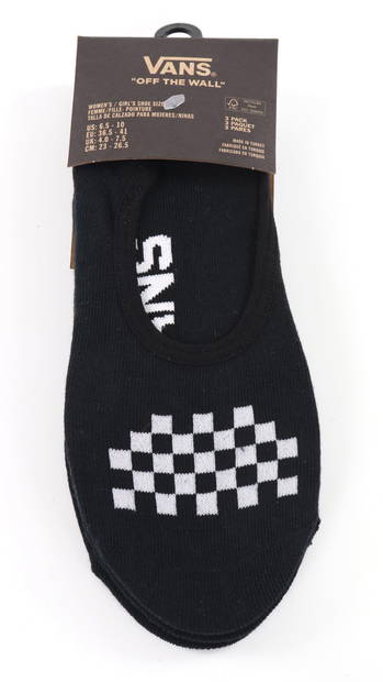 Vans Socks Classic canoodle 3 pack, black/white - Women's socks and tights - 130897 - 1