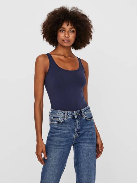 Vero Moda Women's basic top Maxi my long black iris - Women's tank tops - 129067 - 1