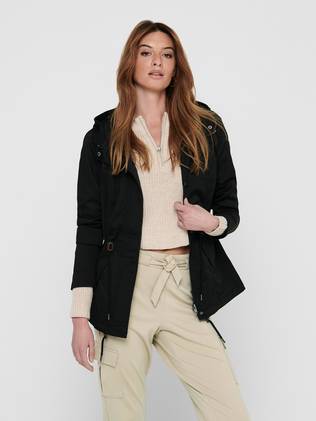 Only lorca spring outlet canvas parka