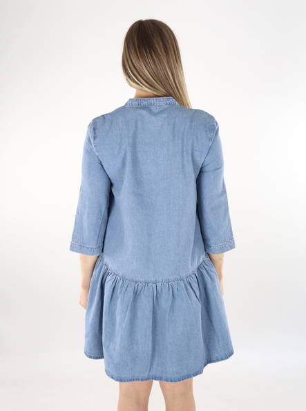 Only denim dress Chicago 3/4 light blue - Dresses and tunics - 135907 - 2