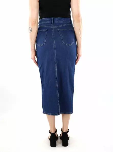 Only Denim skirt Midi dark blue - Skirts - 136317 - 2