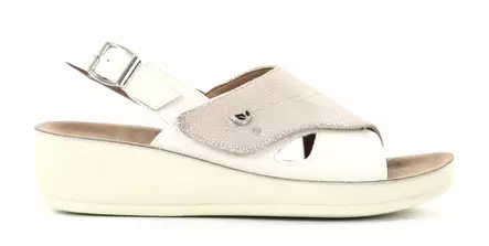 Eco Bio Vegan women's sandals J52314184 light grey - Women's work shoes - 136367 - 1