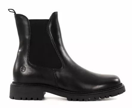 Tamaris women's leather ankle boots 25427-41 black - Tamaris ankle boots - 136547 - 1