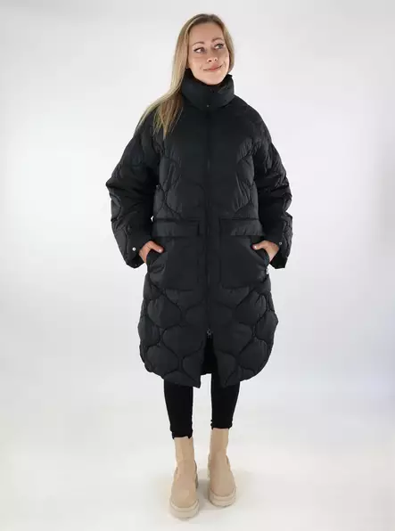 JJXX women's lightweight quilted coat Quilted black - Women's light winter jackets - 137057 - 1