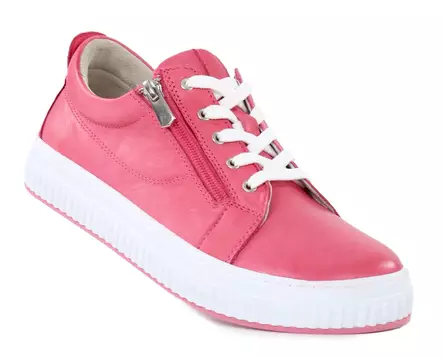 Andrea Conti women's genuine leather sneakers 00690030084 coral - Women's sneakers - 138517 - 1