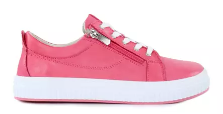 Andrea Conti women's genuine leather sneakers 00690030084 coral - Women's sneakers - 138517 - 2