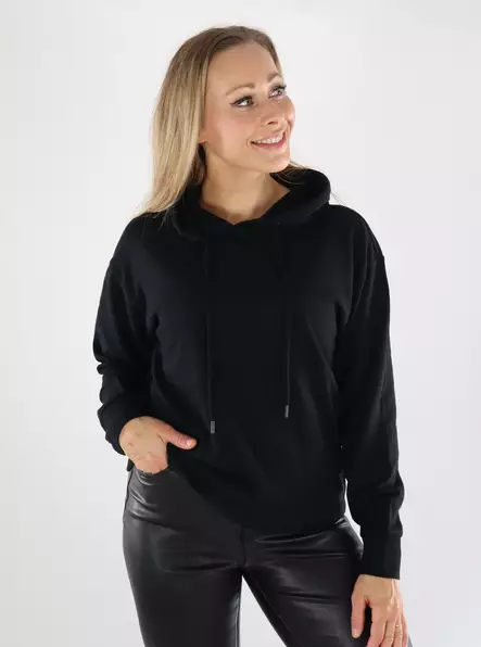JDY women's hoodie Hood black - Women's hoodies and colleges - 139047 - 1