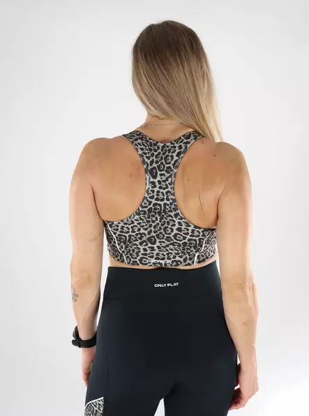 Only Play sports bra Daisy2 black/leo - Women's sports bra - 139287 - 2