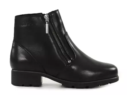 Ilves women's leather ankle boots with XXL last 8486 black - Women's ankle boots - 139867 - 1
