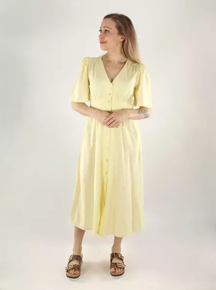 JDY dress 2/4 midi double cream - Dresses and tunics - 140837 - 1