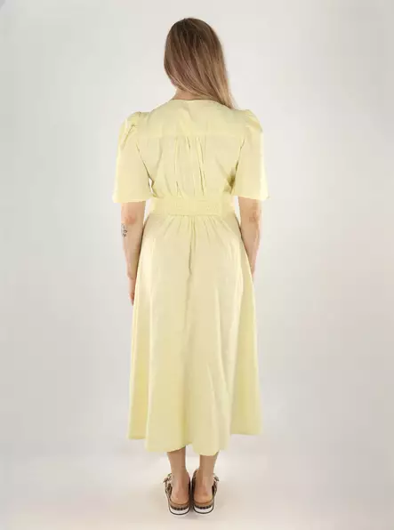 JDY dress 2/4 midi double cream - Dresses and tunics - 140837 - 2