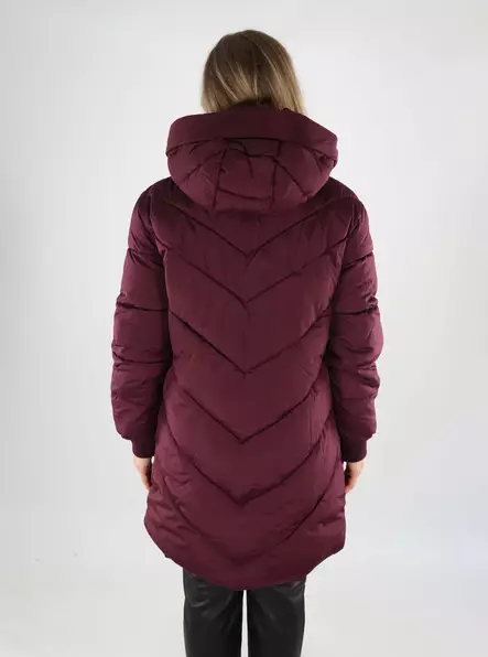 JDY women's winter coat JDYSKYLAR Hood fig/black - Women's winter jackets - 139277 - 2