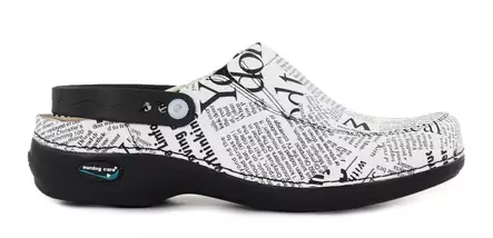 Nursing Care Machine Washable Genuine Leather Work Shoes WG4PF3 Paris jornal/newspaper - Women's work shoes - 113197 - 1