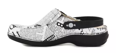 Nursing Care Machine Washable Genuine Leather Work Shoes WG4PF3 Paris jornal/newspaper - Women's work shoes - 113197 - 2