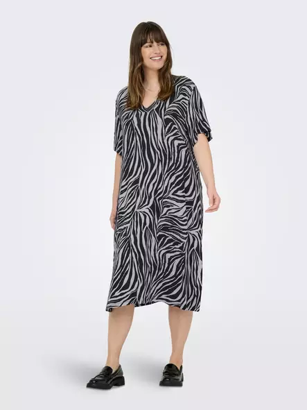 Only Carmakoma plus size stretch dress alloy/zebra - Dresses and tunics - 138347 - 2