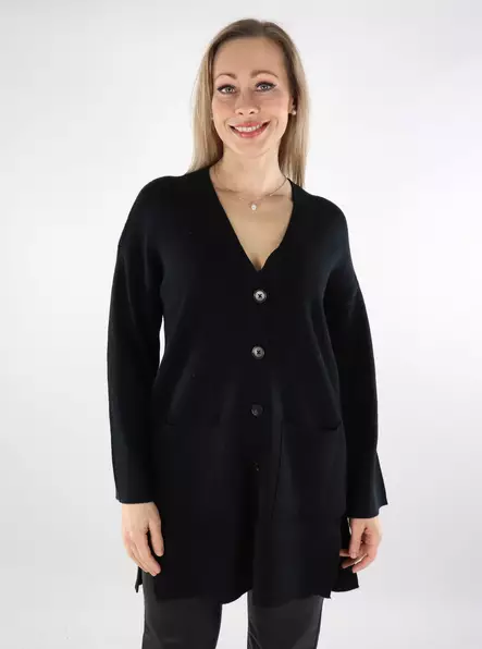 Only women's cardigan Rib Loose black - Women's knitwear - 137537 - 1