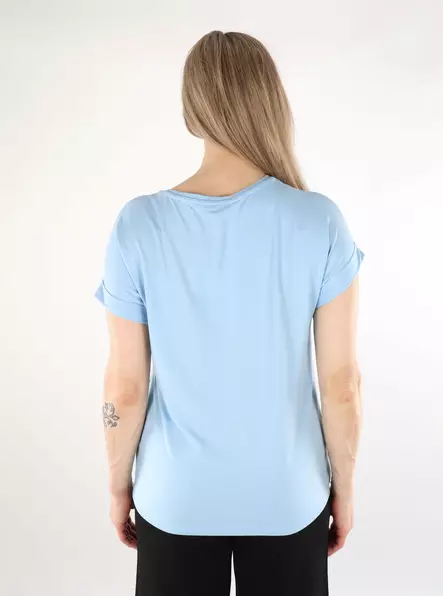 Only women's t-shirt ONLMOSTER O-Neck clear sky - Women's T-shirts - 138207 - 2