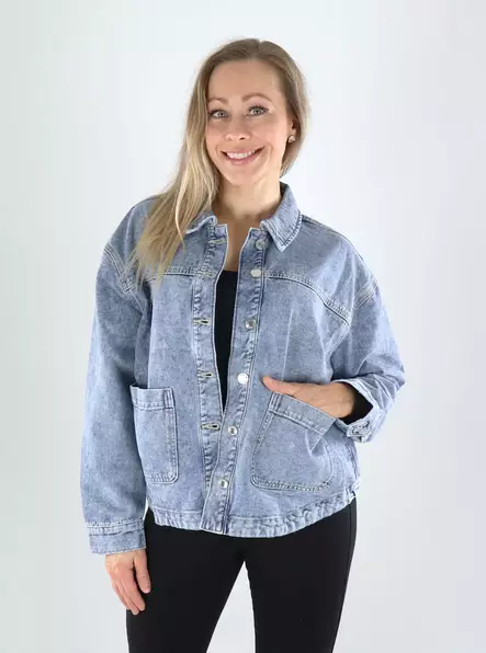 Vero Moda denim jacket shacket light blue - Women's denim jackets - 141257 - 1