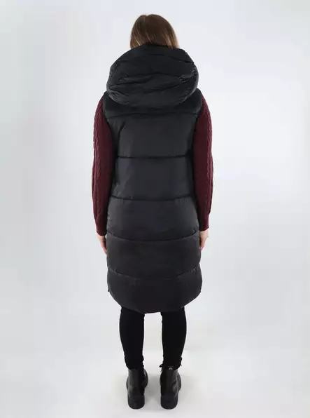 Vero Moda women's vest VMUPPSALA Hood Waistcoat black - Women's vests - 140037 - 2
