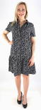 JDY Dress Lion placket black/flower - Dresses and tunics - 132937 - 1