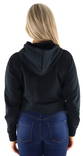 JJXX Zippered Hoodie hood black - Women's hoodies and colleges - 132797 - 2