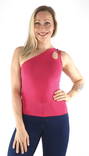 JJXX One-Shoulder Top raspberry sorbet - Women's tank tops - 133847 - 1
