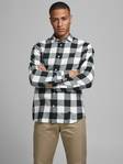 Jack&Jones Dress Shirt Egingham, white/black - Men's dress shirts - 130047 - 1